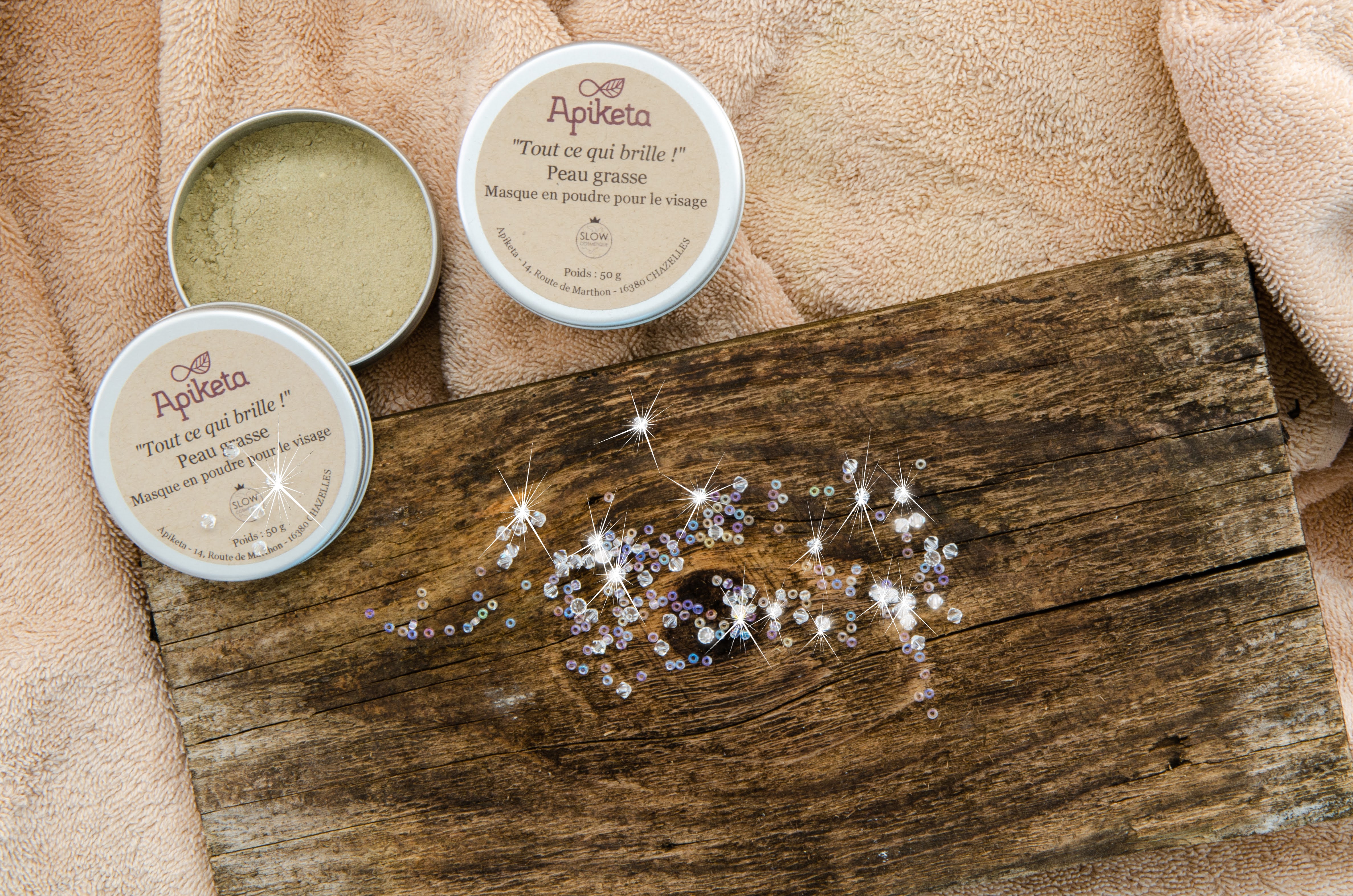 Masque visage en poudre 
